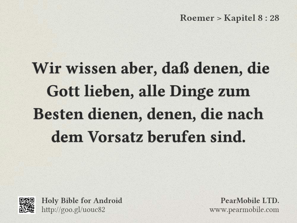 Roemer, Kapitel 8:28
